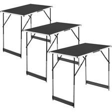 3 Tapeziertische Mehrzwecktische Tapetentische schwarz B-Ware