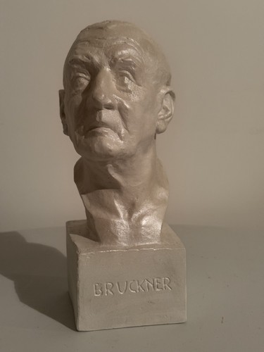 Bruckner büste gipsguss - bruckner, (gipsguss