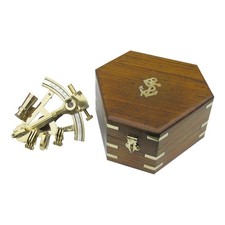Sextant aus Messing 12 cm Sea-Club