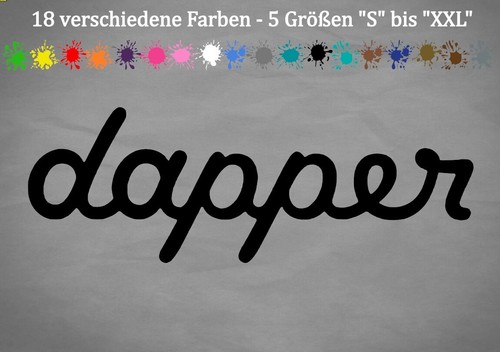 Dapper sticker auto - dapper,