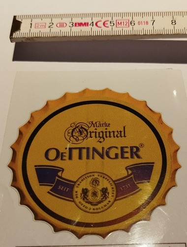 Oettinger brauerei aufkleber - oettinger,