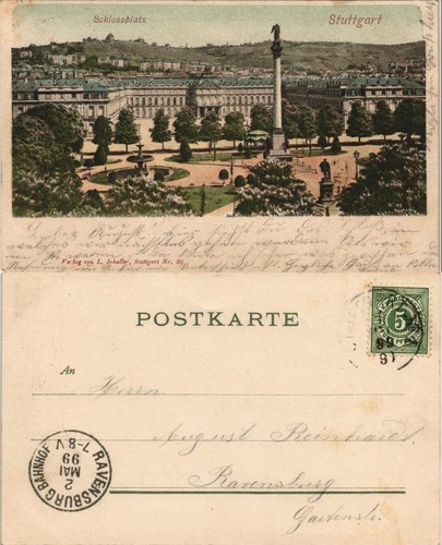 Ansichtskarte stuttgart - ansichtskarte,