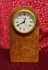 Tisch Uhr Maser/Wurzelholz