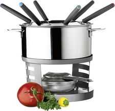 Fondueset, Edelstahl, 17 cm Durchmesser, Induktionsherd-geeignet