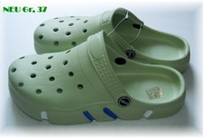 NEU  Damen-Pantoletten, Clogs, Badepantoletten, etwas dickere Sohle, Gr. 37
