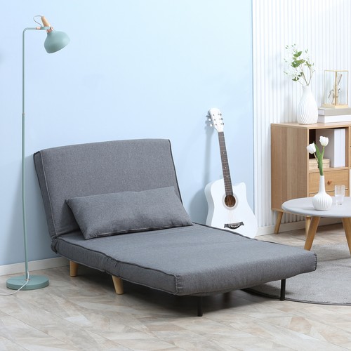 Homcom einzelsofa sofabett - einzelsofa,