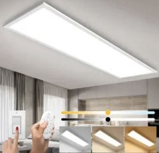 LED Panel flach 100x25cm Deckenleuchte 28W dimmbar Wohnzimmer Büro in weiß