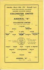Colchester United v Arsenal