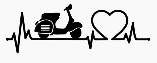 Aufkleber vespa motorroller - aufkleber,