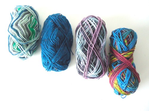 Häkelgarne strickgarne - 4x,