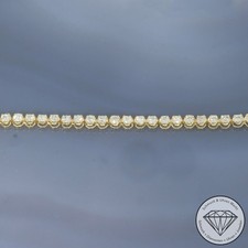 Wert 2550 € Brillant Tennisarmband (1,00 carat) 585 14 Karat Gelb Gold H1798