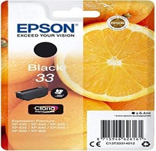 Epson 33 Schwarz ( C13T33314022) 6,4ml MHD überschritten 2019-2020