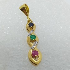 Anhänger echter rubin safir - anhänger,