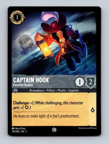 Lorcana karte captain hook - lorcana,