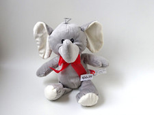 Morgenroth Elefant mit Satinband Schleife rot Stofftier Plüschtier (T224)