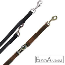 Führleine Hunde-Leine Leder-Leine Vegas  genäht, verschiedene Längen und Farben