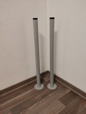 2 IKEA  Tischbeine Standfüße  silber