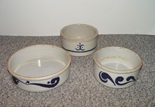 3 er Set Tontopf Steingut