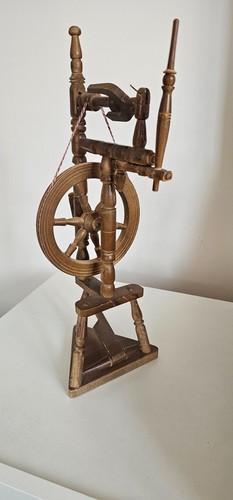 Deko spinnrad aus holz - holz, antik
