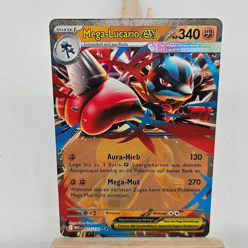 Pokemon karte mega - mega-lucario, ex