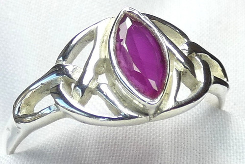 Rubin ring 925 silber - ring, gr