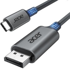 Acer USB-C auf DisplayPort Kabel 2m 4K@60Hz Thunderbolt 3/4 MacBook iPad Pro