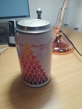 Original Oktoberfest Jahreskrug mit Zinndeckel - Jahr 1987