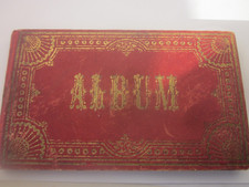 43580 Album 1890 Poesiealbum 80 Oblaten Glanzbilder beschädigt