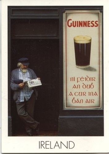 Alte postkarte guinness - postkarte,