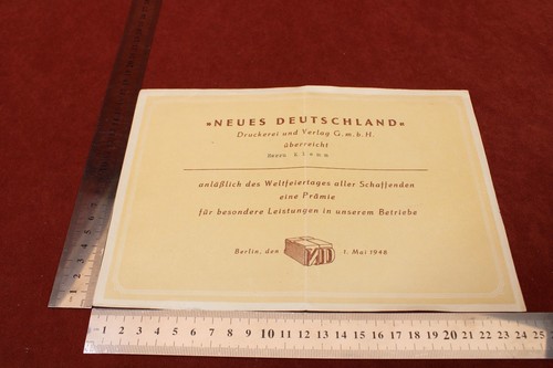 Ddr urkunde neues - ddr,