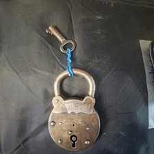 Antikes Bügelschloss Vorhängeschloss BKS 120 X 75 X 22mm Kerker 