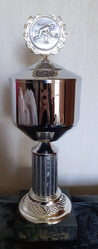 Kegelpokal hoch silber - kegelpokal,