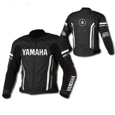 Neue Yamaha Motorrad Racing Biker Lederjacke, MotoGP Yamaha Biker Lederjacke.