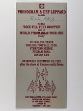 Def Leppard Pass Einladung