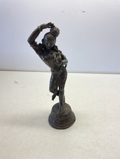 Messing Figur Höhe 21cm Frau Antik