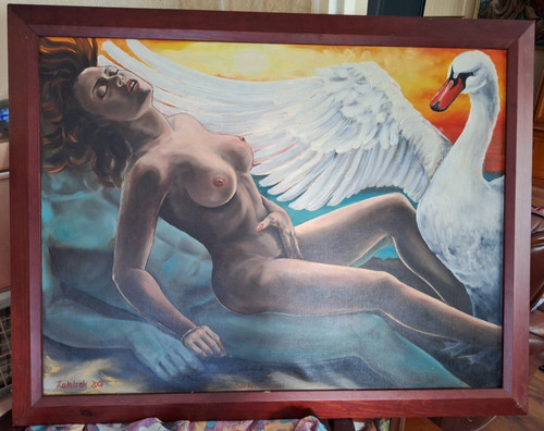 Leda mit schwan ölgemälde - leda, 50