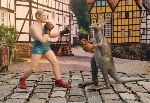 Spur figur boxer gegen - figur,
