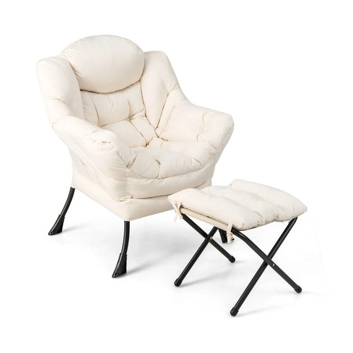 Sessel mit hocker - sessel,