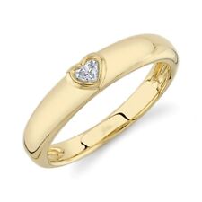 14K Gelbgold Herz Schnitt