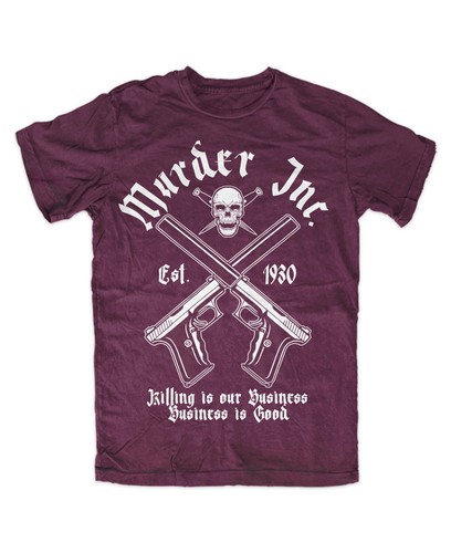 Murder inc shirt - inc., burgund