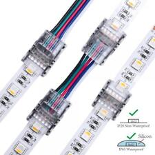 Schnell Verbinder Strip zu Strip Streifen an Kabel 2 4 5 6 Pin 10mm 12mm breit