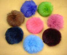 Kaninchenfell Pelz Bommel Puschel Anhänger Fell Basteln Kanin Tierfell Farbig