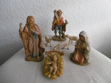 ITALY  Krippen  Figuren - Maria - Josef - Krippenkind - Schäfer mit Schafe