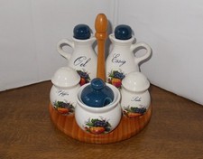 schöne Menage  Keramik Essig