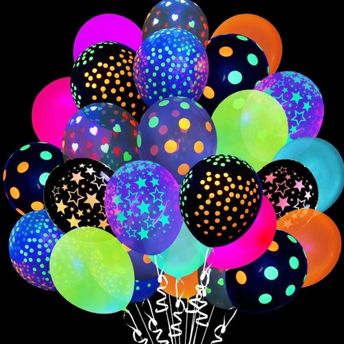 Stück neon luftballons - 50,