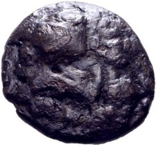 Kelten Skordisker Drahme Billon  14 mm/ 1,6 g Münze Original #ATL27