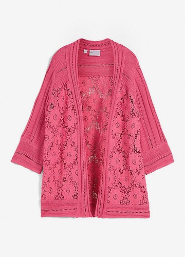 Neu strickjacke mit spitze - strickjacke,