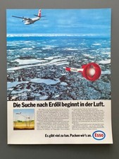 Esso Erdöl Flugzeug Magnetometer Original 1979 Vintage Advert Werbung Reklame