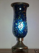 Lampe Einrichtung Glas Mosaik CM 43 Ethnisch Indien Innen Design Licht Schick Kl