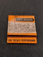 Streichholzheftchen, Klingele Papierwerke, Papierfabrik in Weener / Ostfriesland